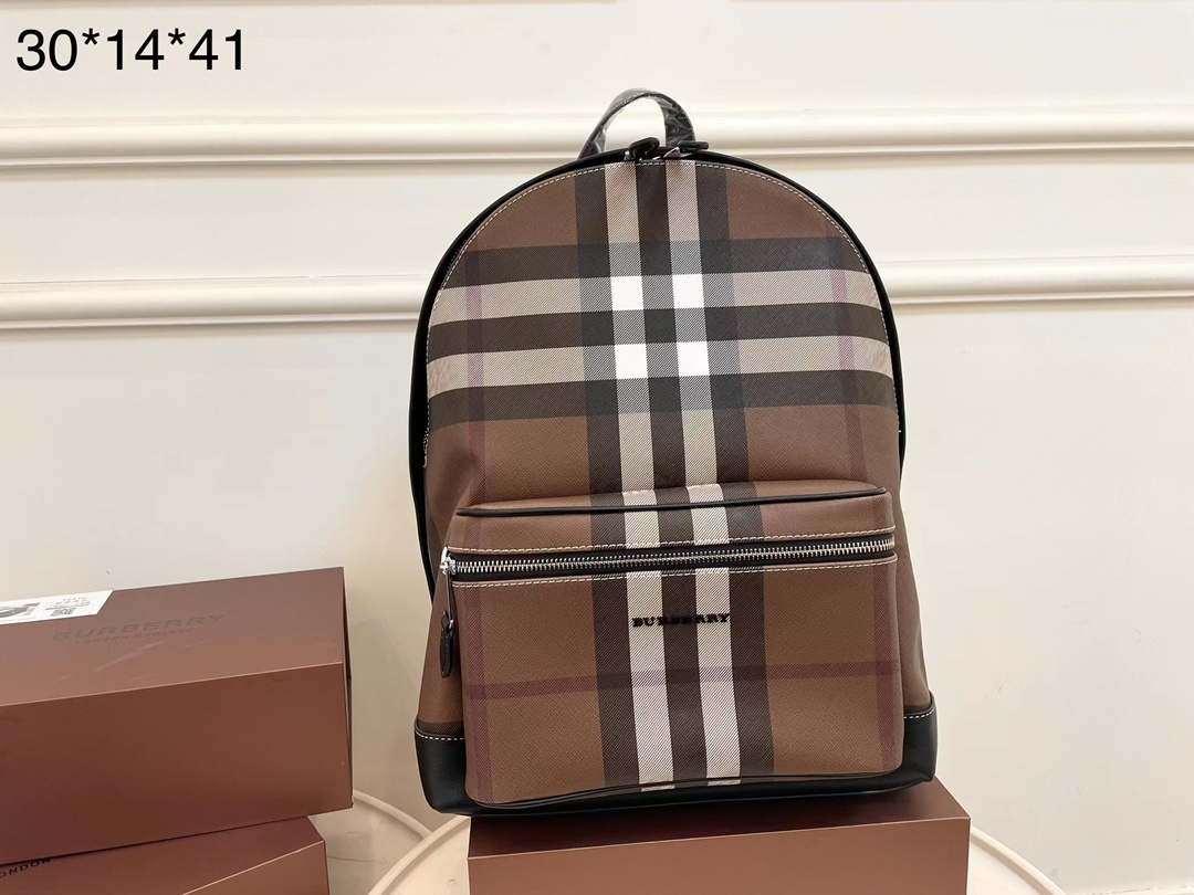 [TOP] BURBERRY Men's Backpack - Brown