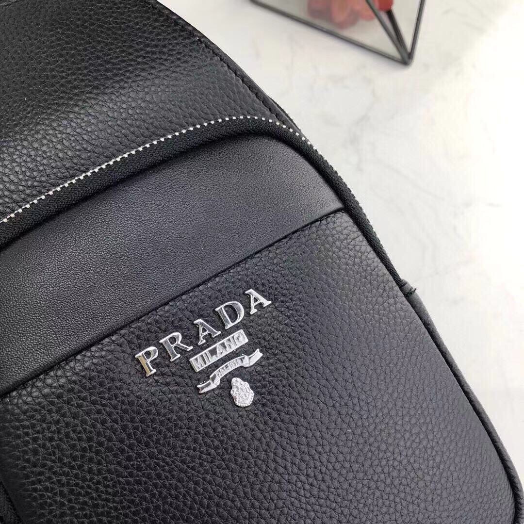 [TOP] PRADA Men's Backpack- Black