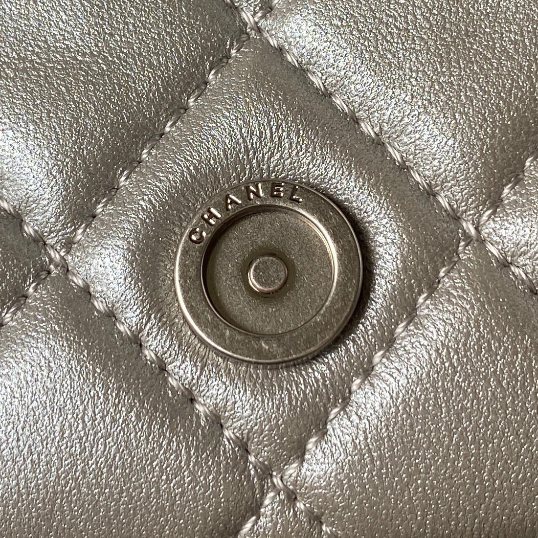 [TOP] CHANEL 23P  Mini Flap Bag 11X14.5X3.3cm - SHW - Silver