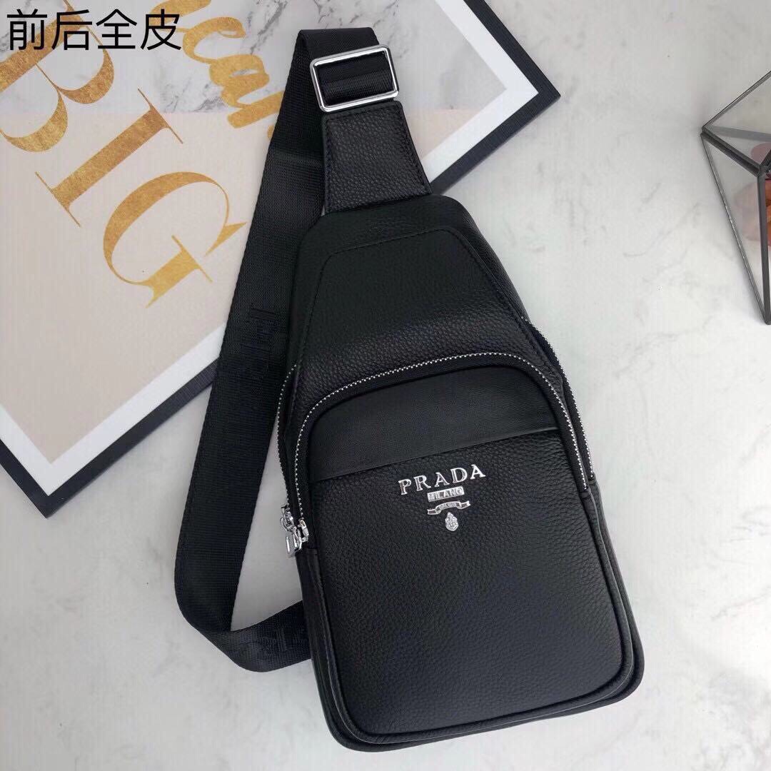 [TOP] PRADA Men's Backpack- Black
