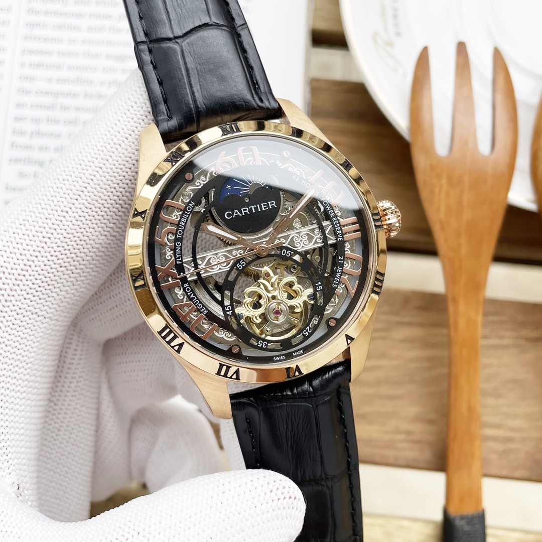 [TOP] Cartier Men's Watch 43mm