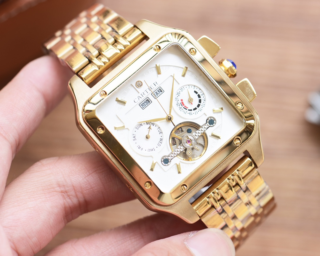 [TOP] Cartier Men's Watch 45mm