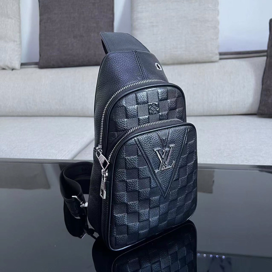 [TOP] Louis Vuitton LV L.V Monogram Men's Backpack  - Black