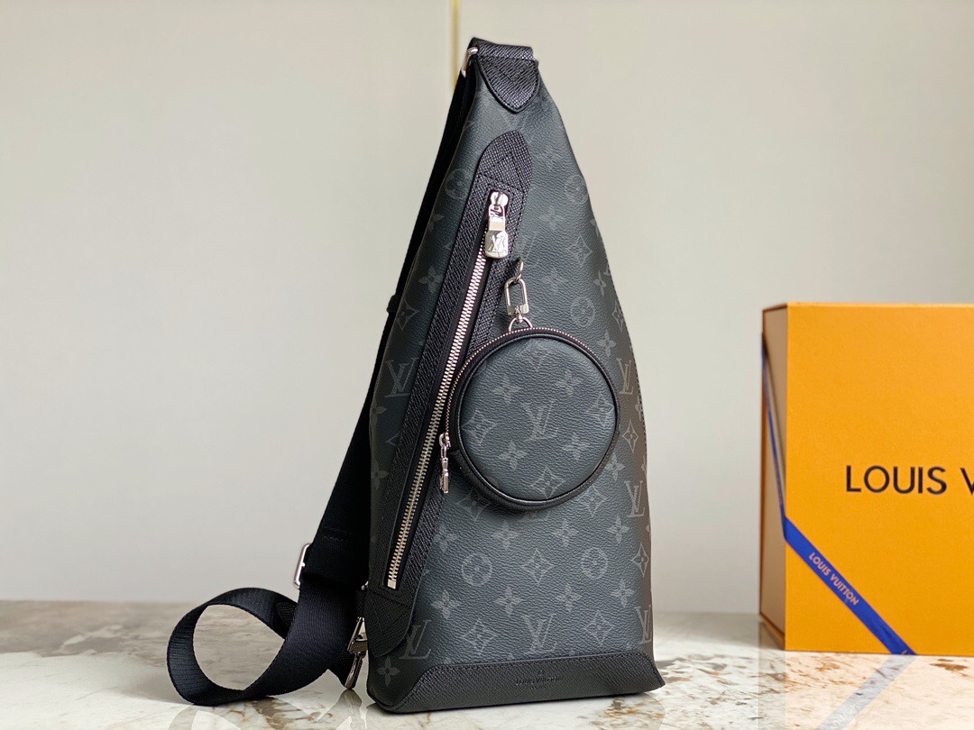 [TOP] Louis Vuitton LV L.V Monogram Men's Backpack  - Black