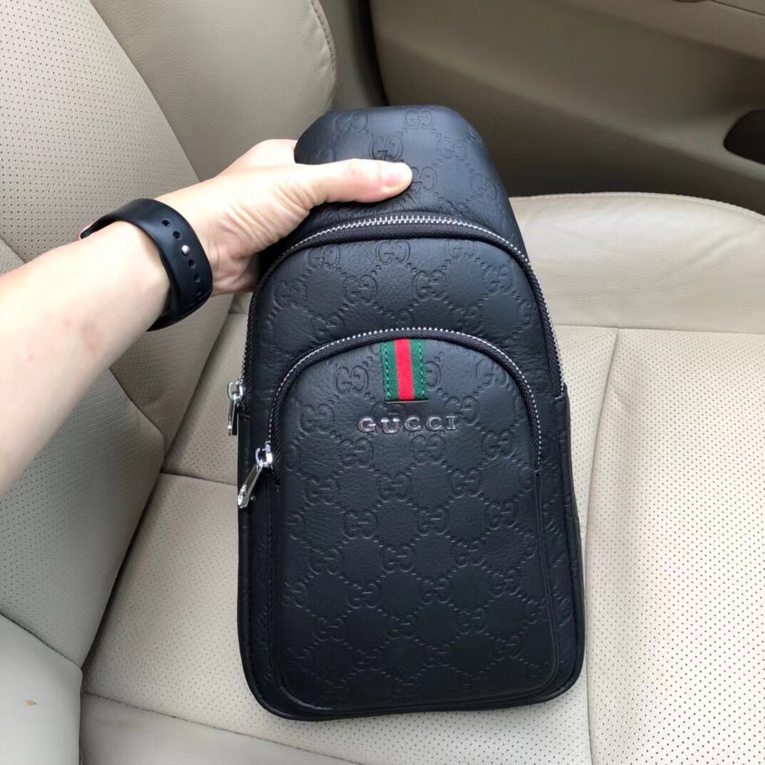 [TOP] GUCCI Marmont Men's Backpacks - Black