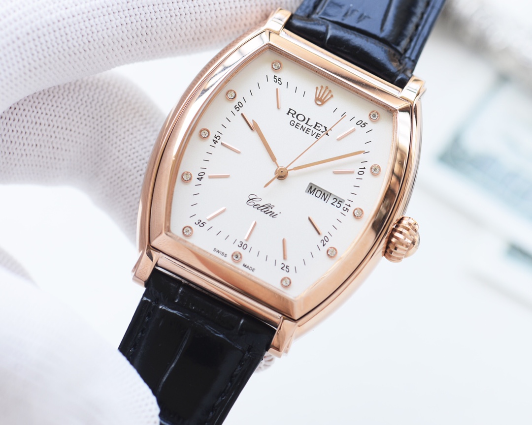 [TOP] ROLEX Rolex Watch 42mm leather