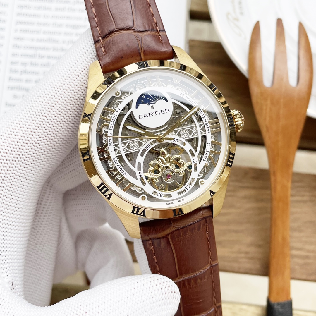 [TOP] Cartier Men's Watch 43mm