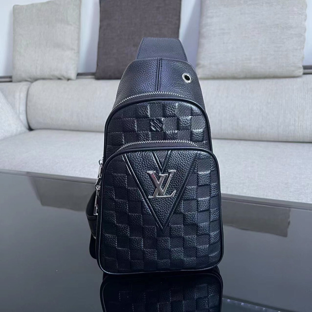 [TOP] Louis Vuitton LV L.V Monogram Men's Backpack  - Black