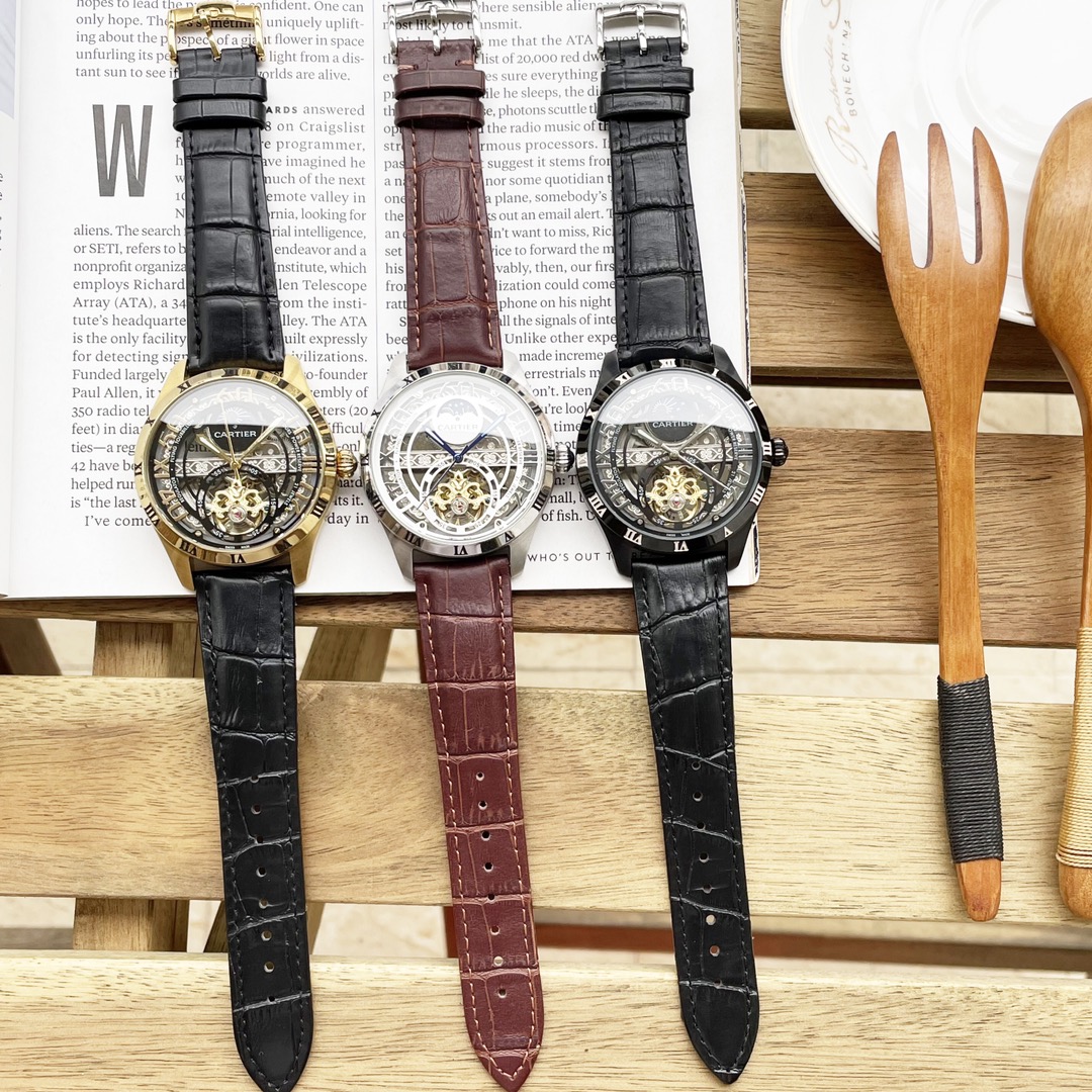 [TOP] Cartier Men's Watch 43mm