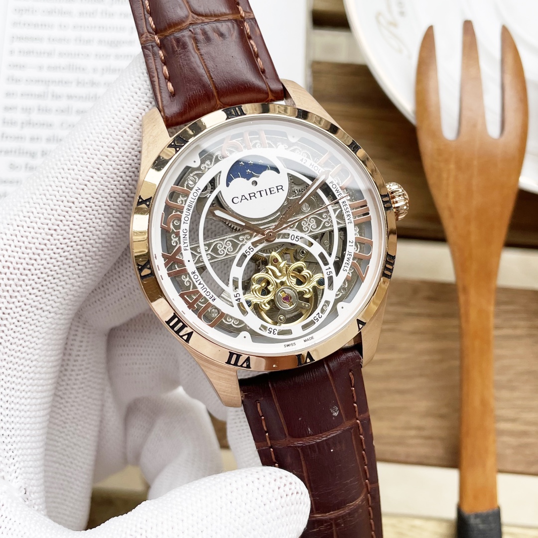 [TOP] Cartier Men's Watch 43mm