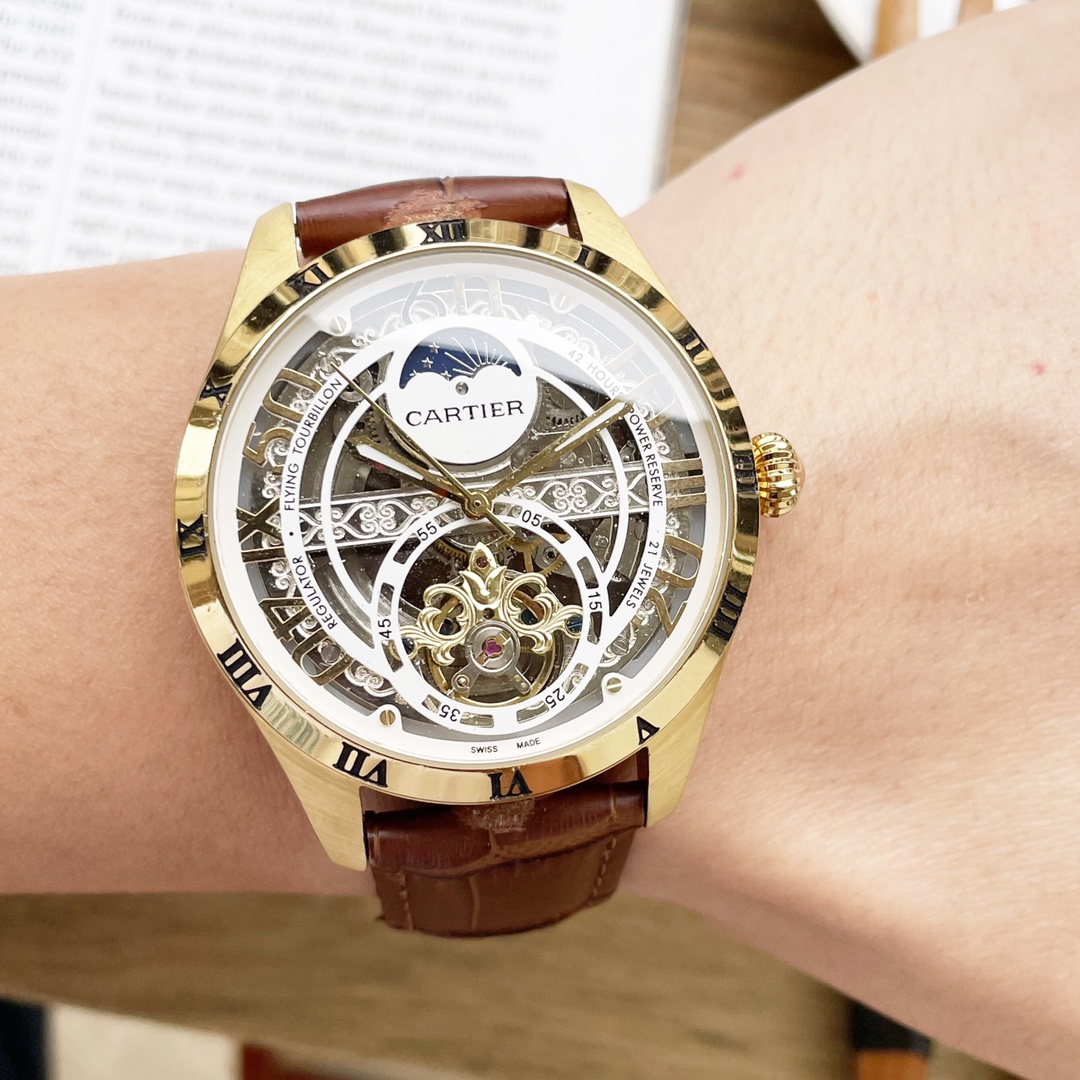 [TOP] Cartier Men's Watch 43mm