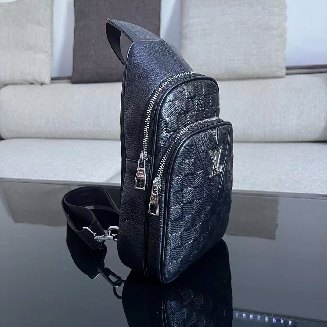 [TOP] Louis Vuitton LV L.V Monogram Men's Backpack  - Black