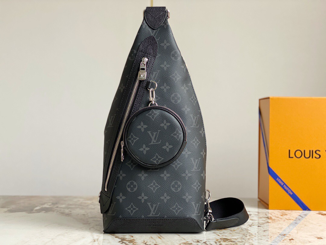 [TOP] Louis Vuitton LV L.V Monogram Men's Backpack  - Black