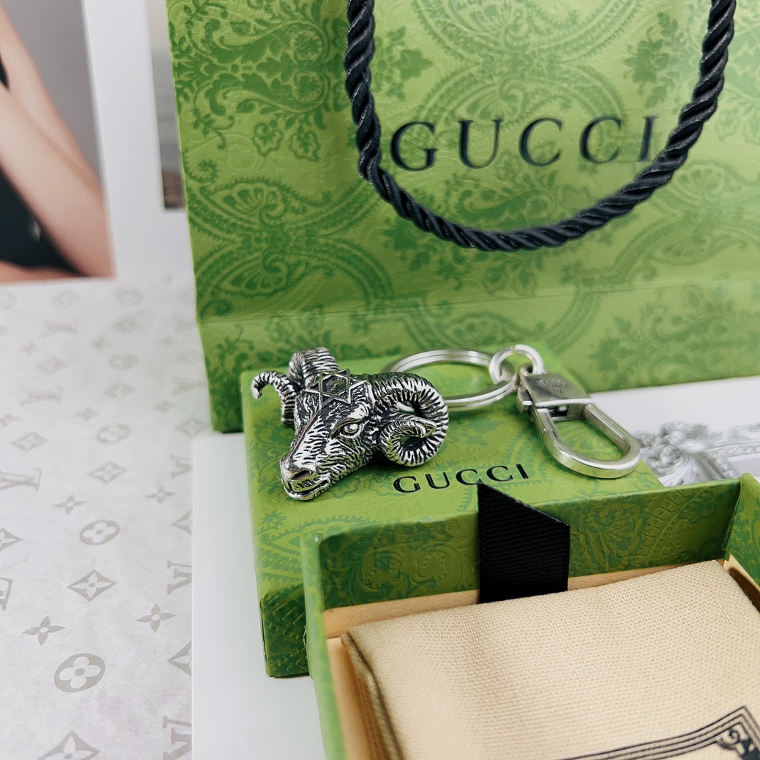 [TOP] GUCCI Men's/Women's Keychains - Silver