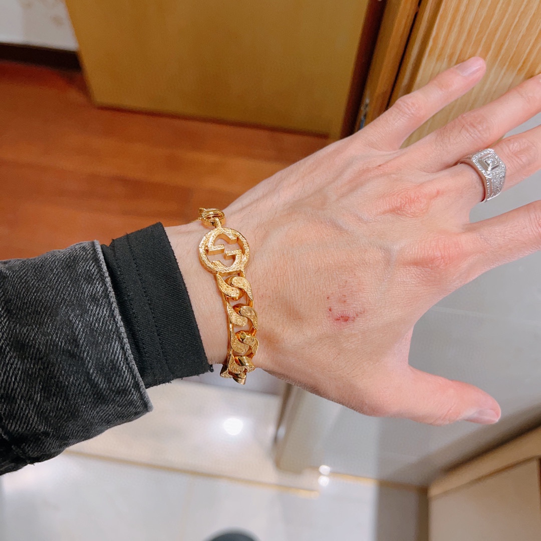 [TOP] GUCCI Men's/Women's Bracelet - Gold