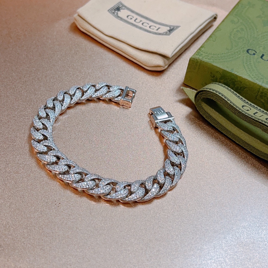 [TOP] GUCCI Men's/Women's Bracelet - Silver