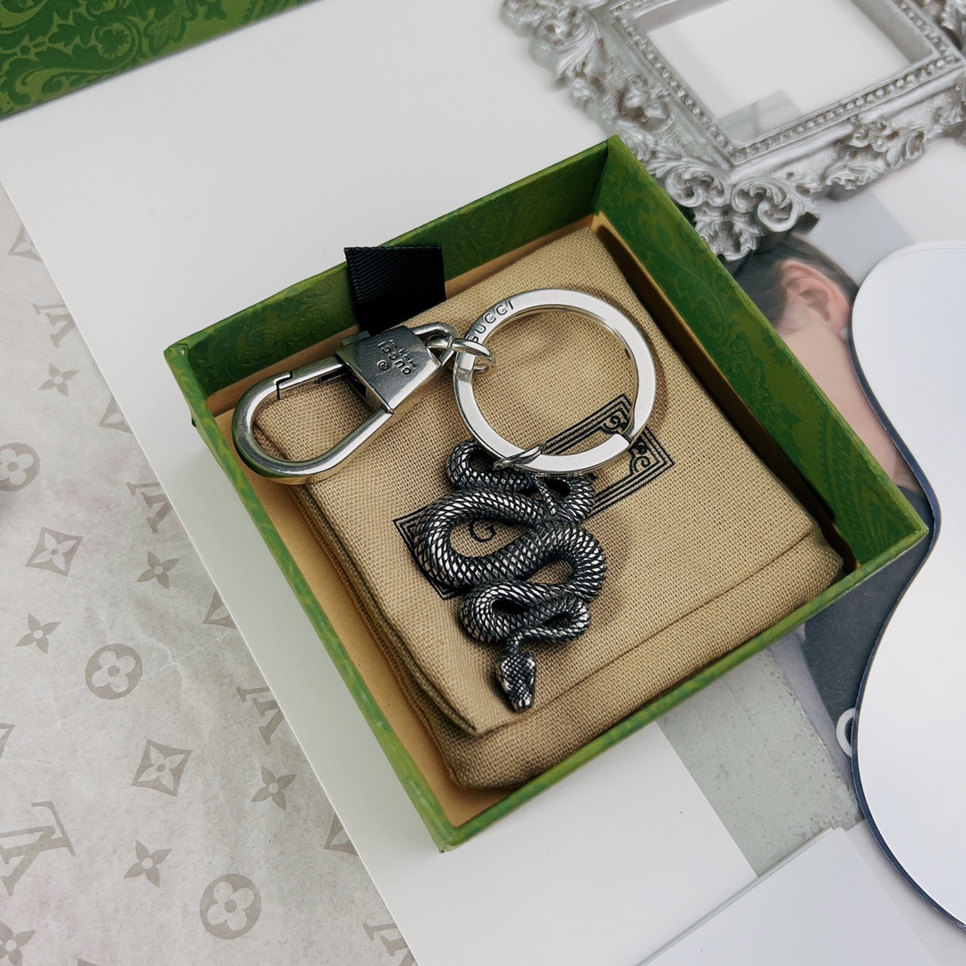 [TOP] GUCCI Men's/Women's Keychains - Silver