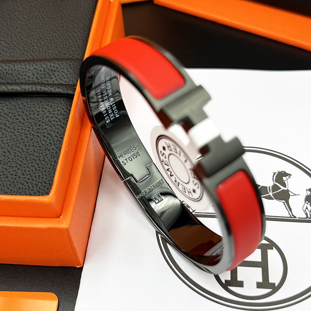[TOP] HERMES H Logo Bracelet - 11 Colors