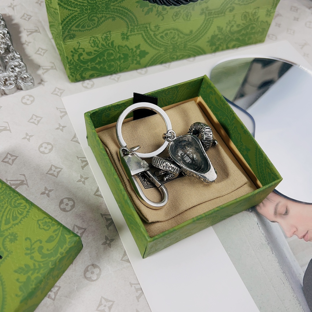 [TOP] GUCCI Men's/Women's Keychains - Silver