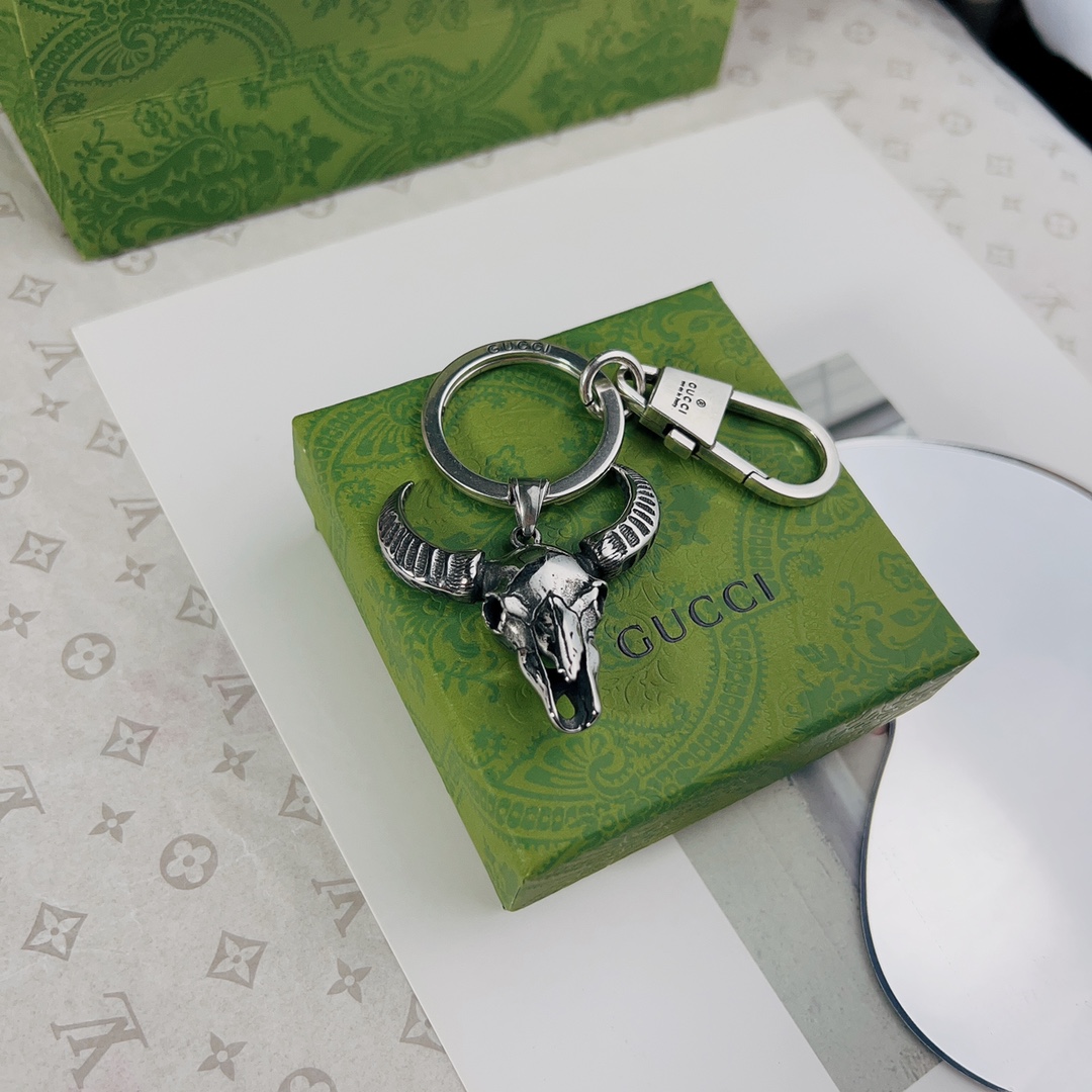 [TOP] GUCCI Men's/Women's Keychains - Silver