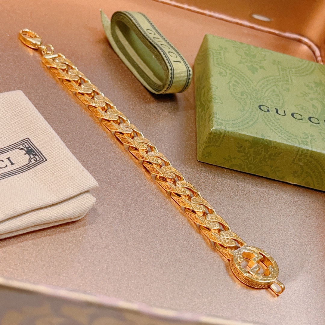 [TOP] GUCCI Men's/Women's Bracelet - Gold
