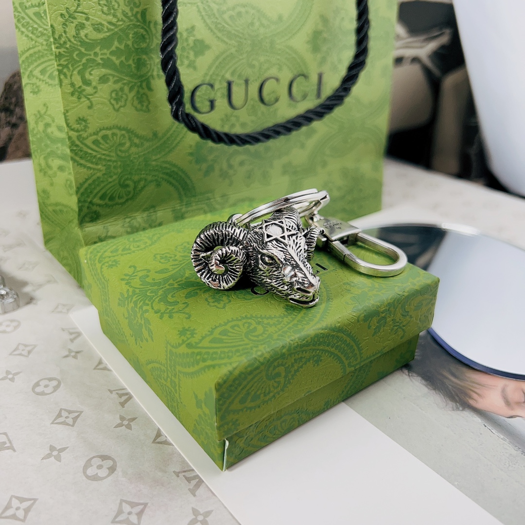 [TOP] GUCCI Men's/Women's Keychains - Silver