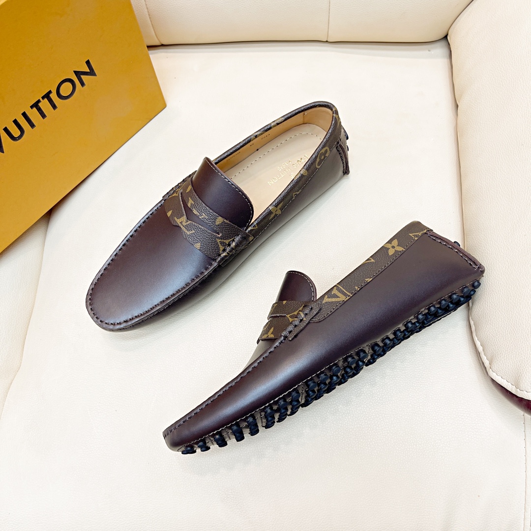 [TOP] Louis Vuitton LV LV Men's Calfskin shoes - 2 Colors