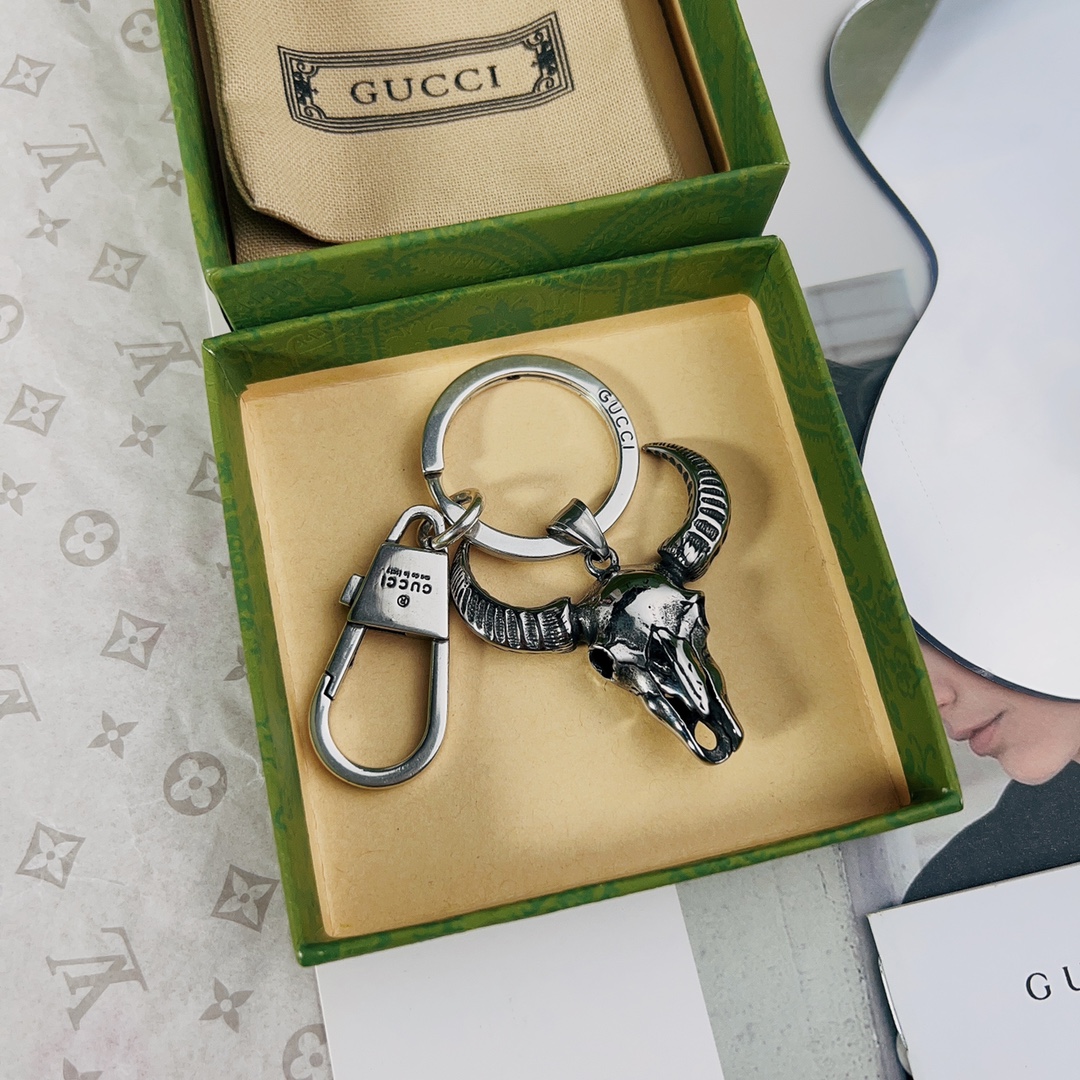 [TOP] GUCCI Men's/Women's Keychains - Silver