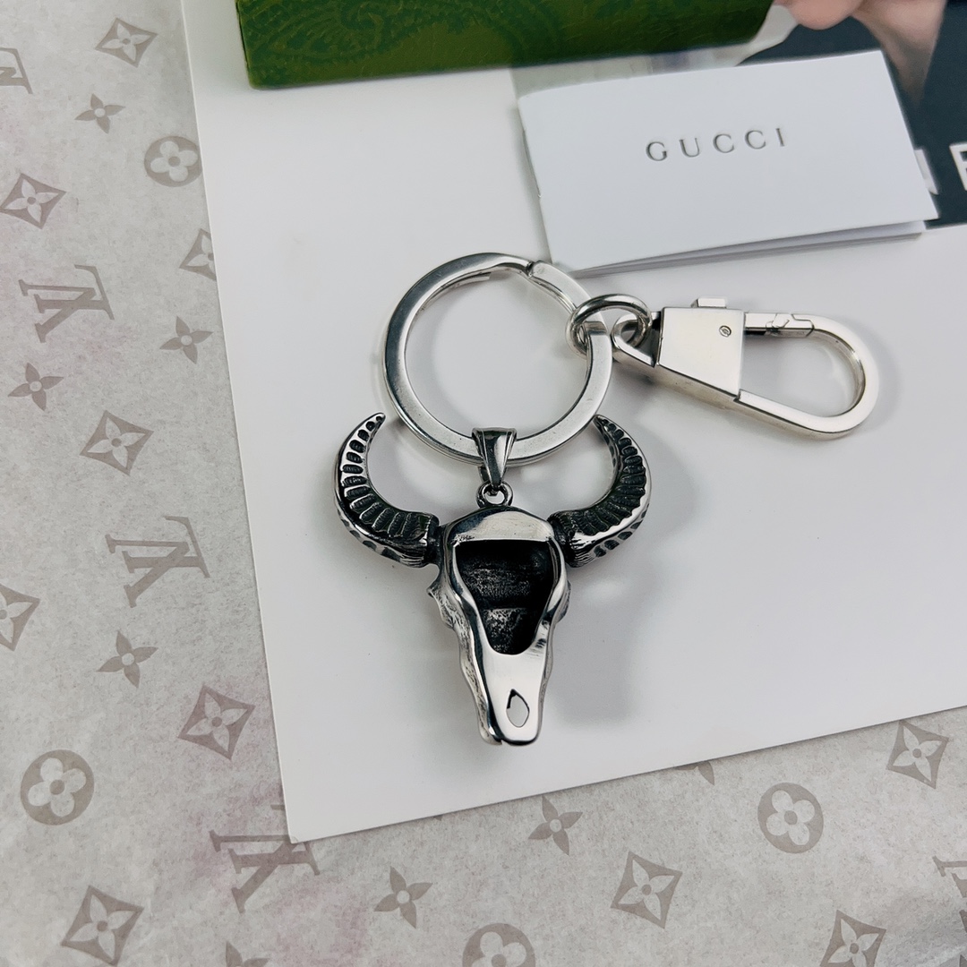 [TOP] GUCCI Men's/Women's Keychains - Silver