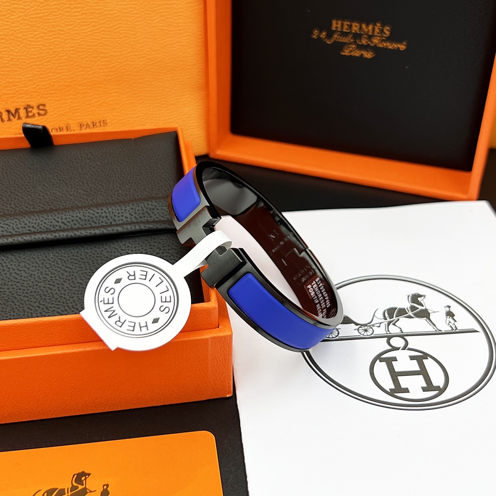 [TOP] HERMES H Logo Bracelet - 11 Colors