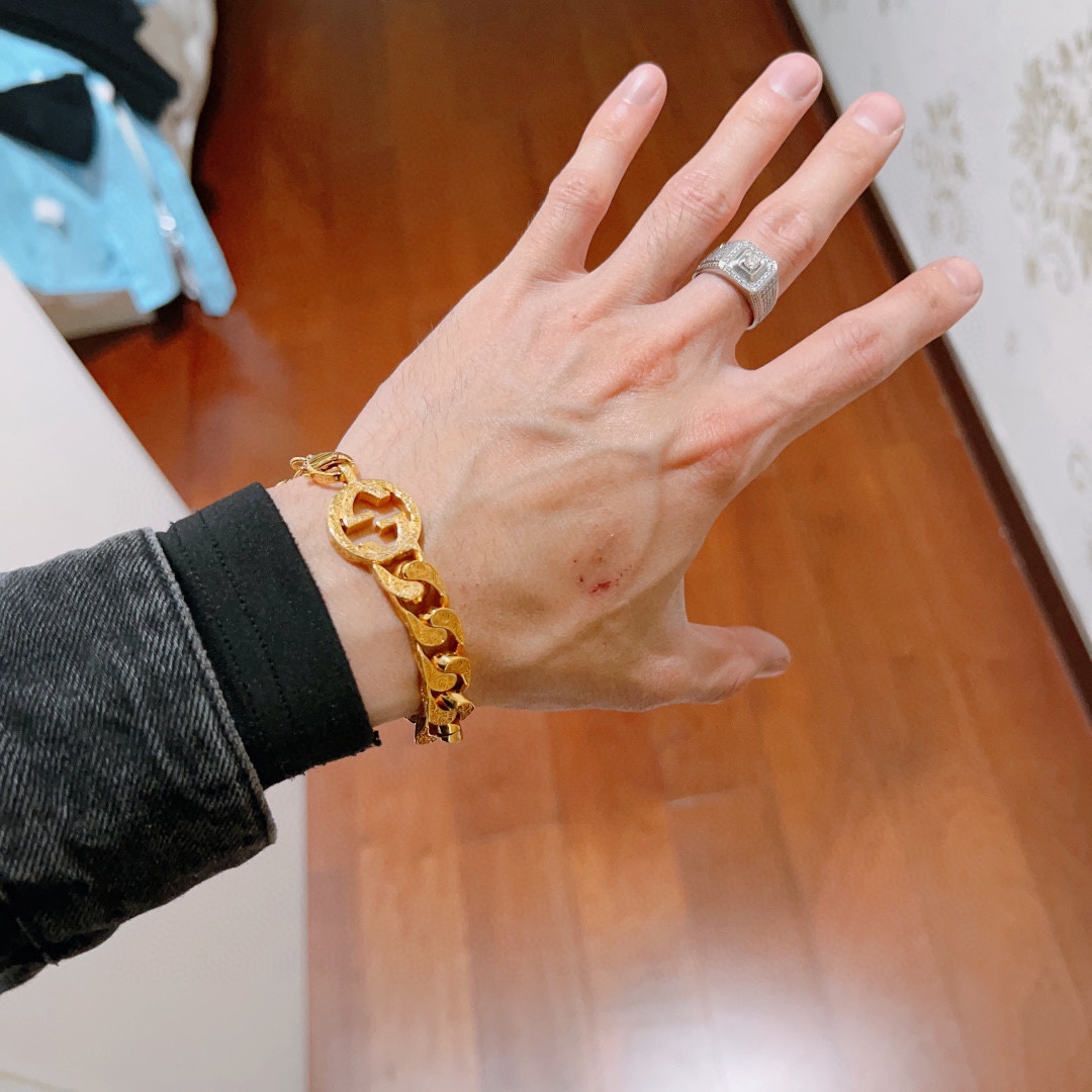 [TOP] GUCCI Men's/Women's Bracelet - Gold