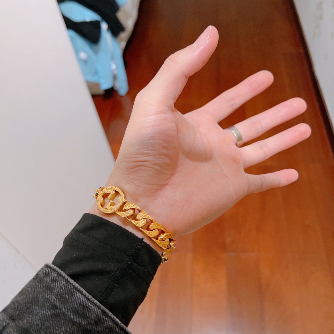 [TOP] GUCCI Men's/Women's Bracelet - Gold