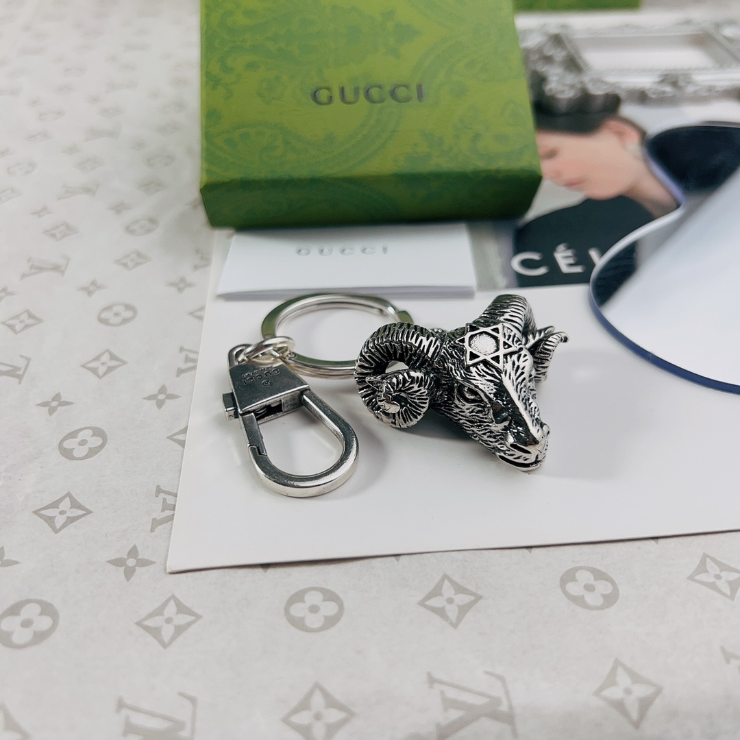 [TOP] GUCCI Men's/Women's Keychains - Silver