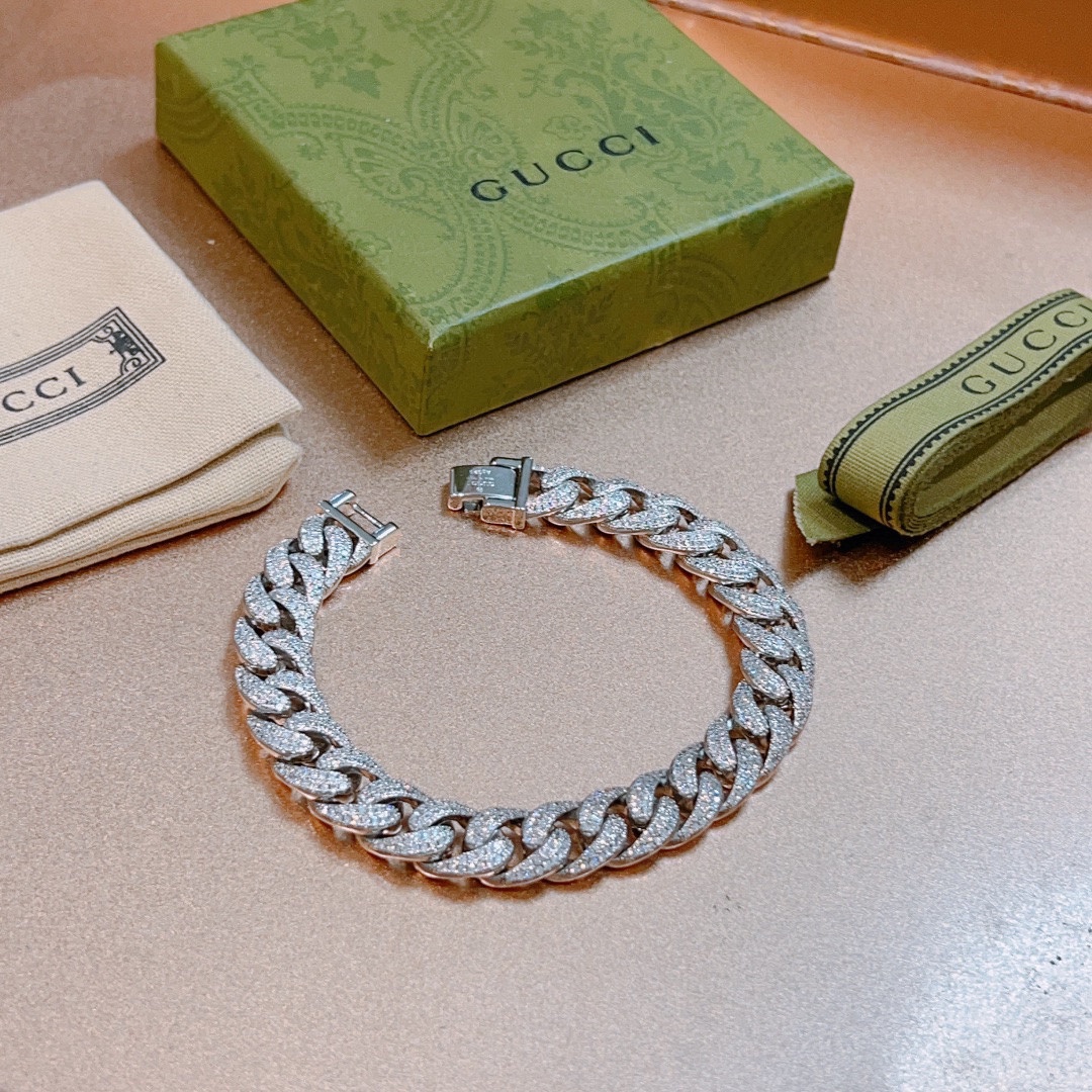 [TOP] GUCCI Men's/Women's Bracelet - Silver