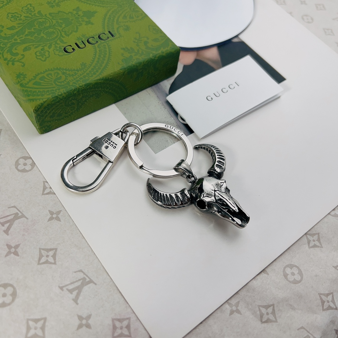 [TOP] GUCCI Men's/Women's Keychains - Silver