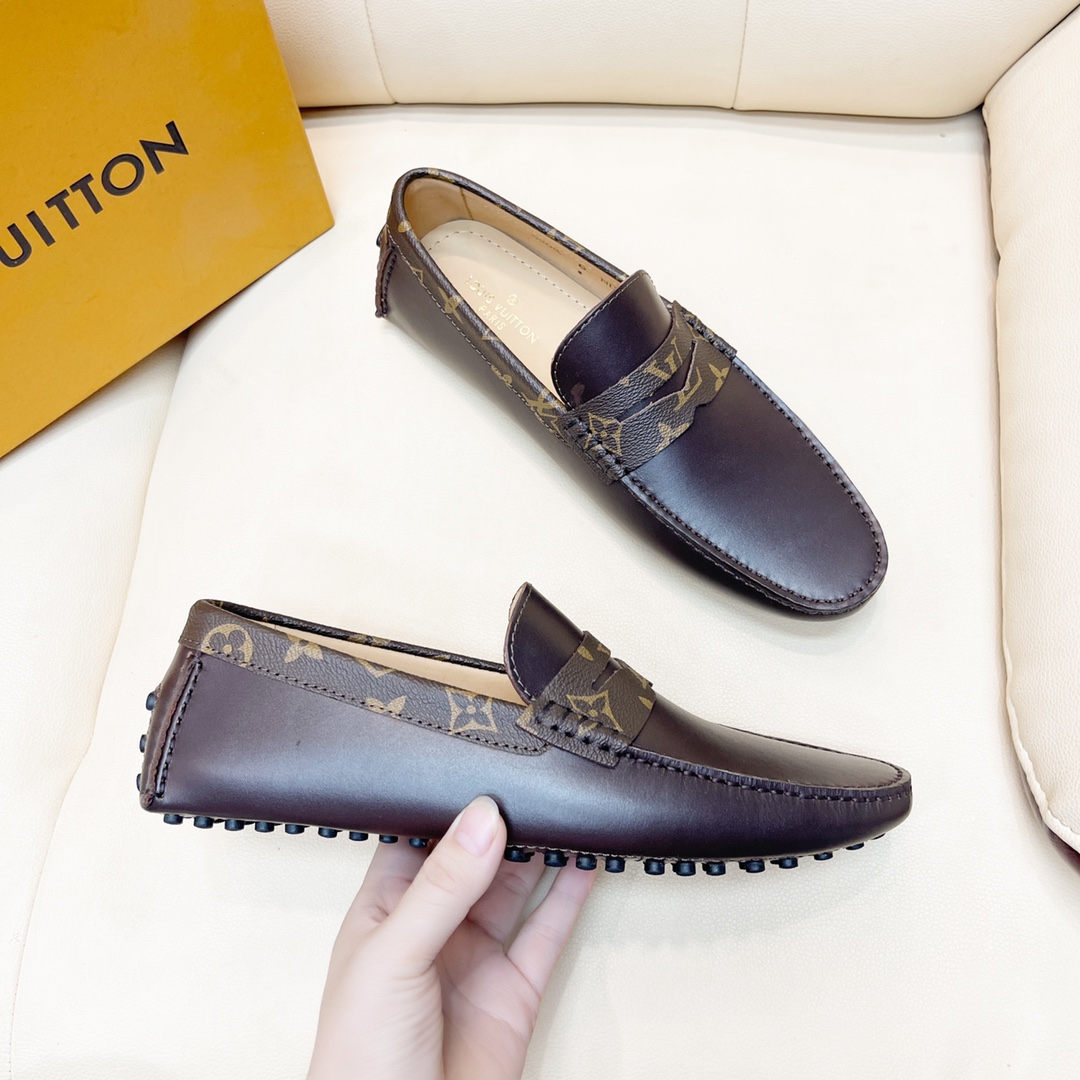 [TOP] Louis Vuitton LV LV Men's Calfskin shoes - 2 Colors