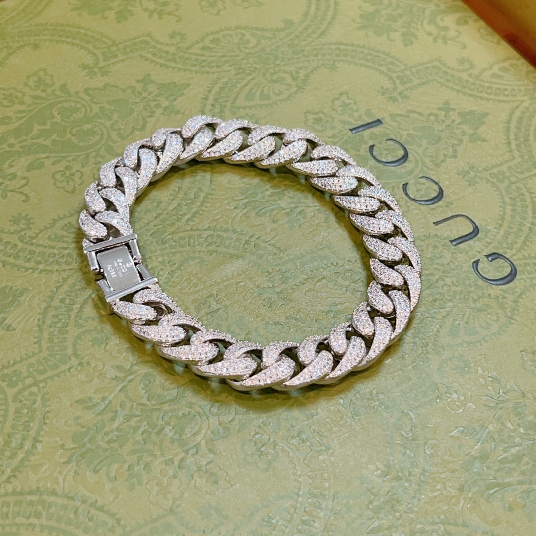 [TOP] GUCCI Men's/Women's Bracelet - Silver
