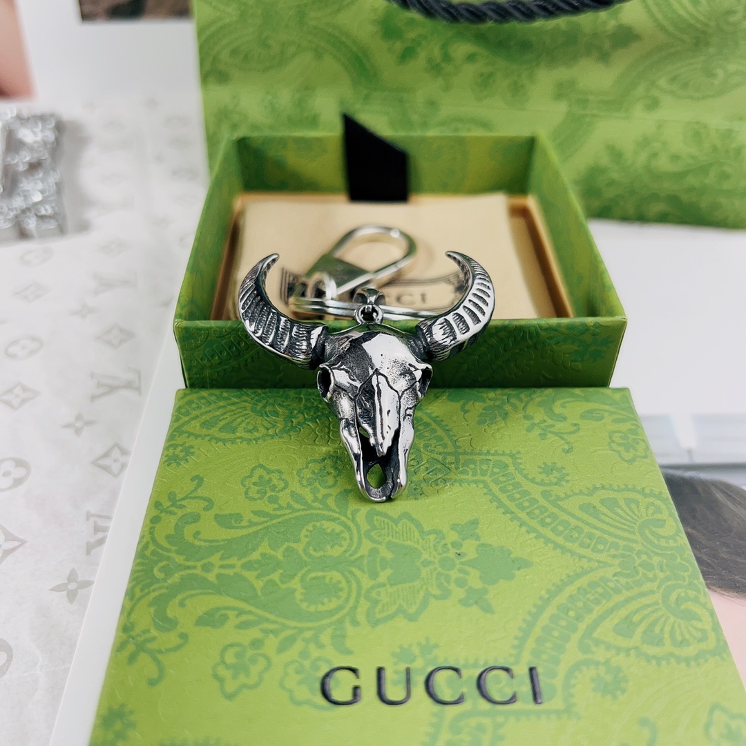 [TOP] GUCCI Men's/Women's Keychains - Silver