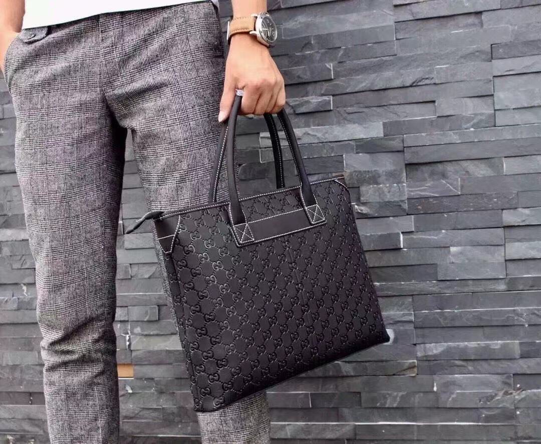 [TOP] GUCCI Men's Briefcases 39x30x7 cm - Black