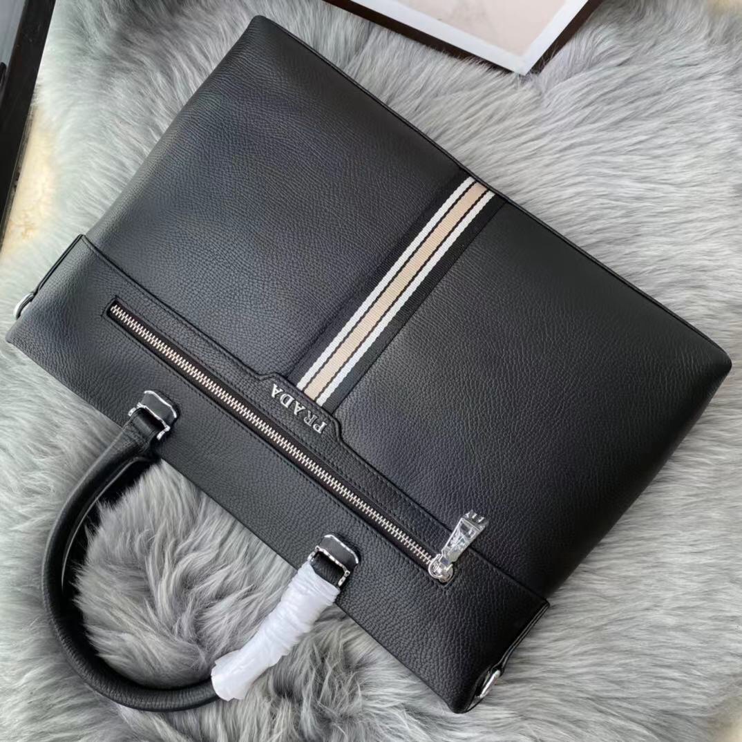 [TOP] PRADA Men's Briefcases - Black