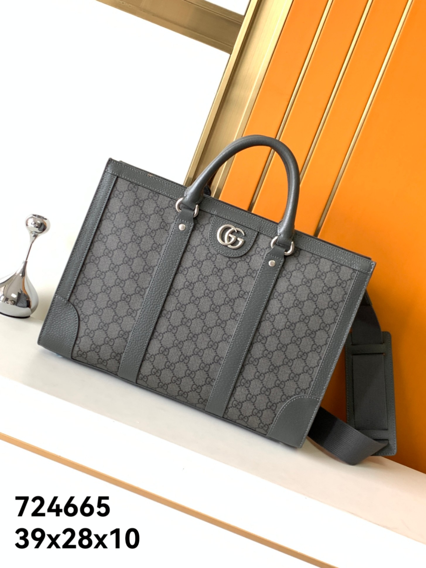 [TOP] GUCCI Men's Briefcases 39x28x10 cm - Black