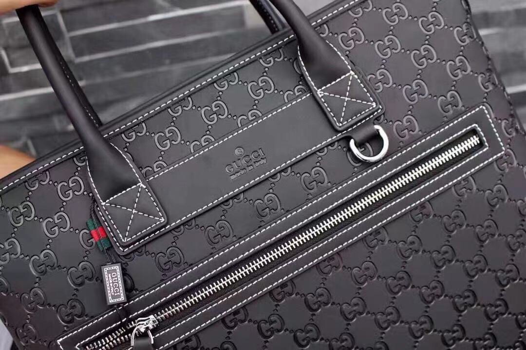 [TOP] GUCCI Men's Briefcases 39x30x7 cm - Black