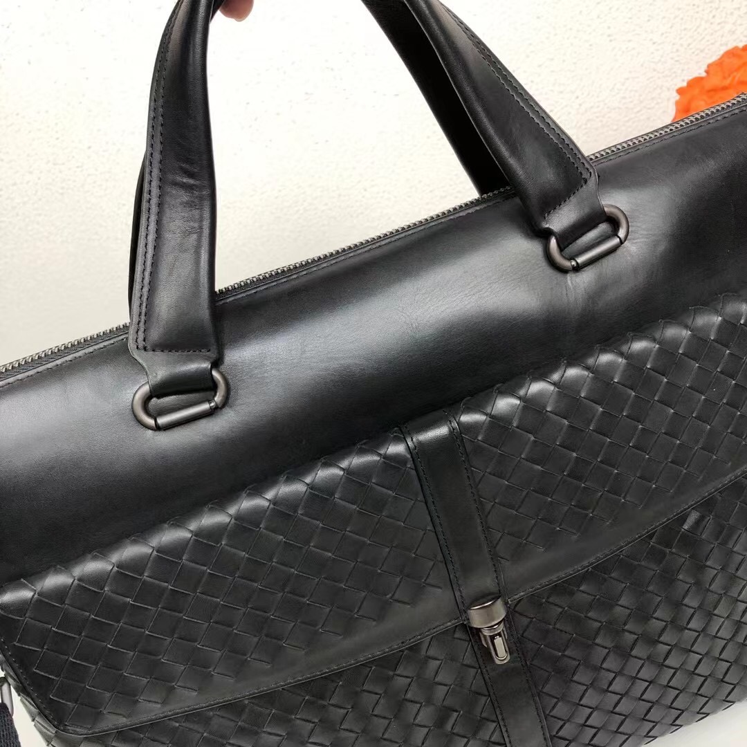 [TOP] Bottega Veneta BV Men's Briefcases - Black