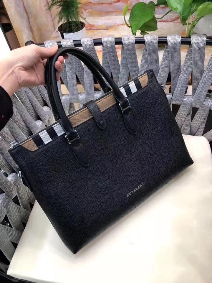 [TOP] BURBERRY Men's Briefcases - Black