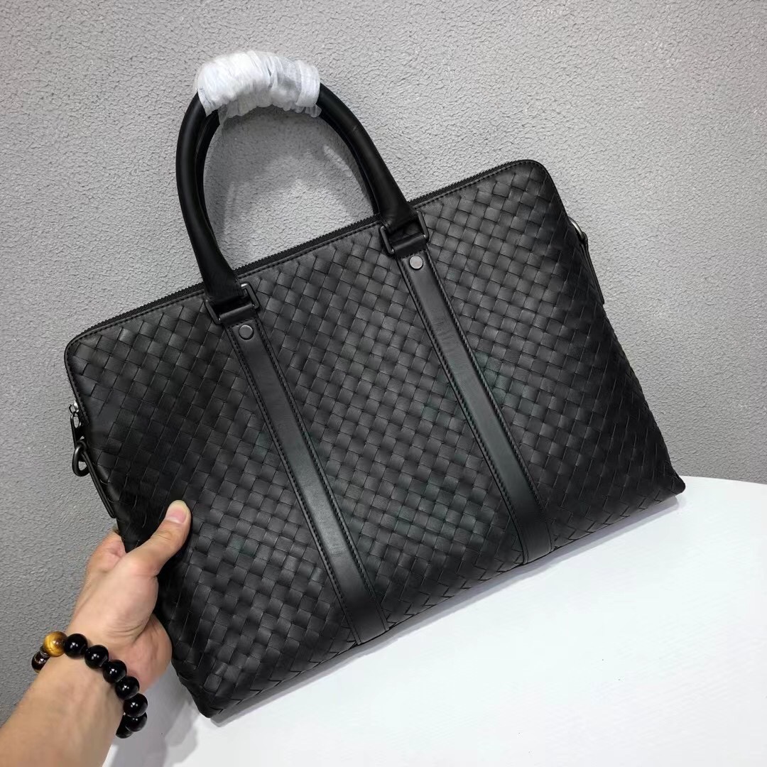 [TOP] Bottega Veneta BV Men's Briefcases - Black