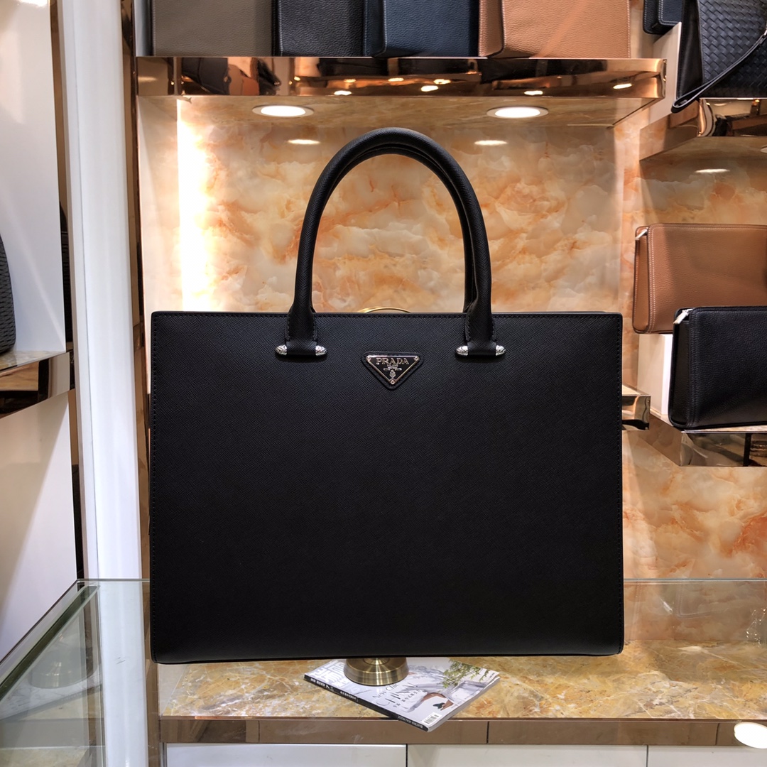 [TOP] PRADA Men's Briefcases - Black