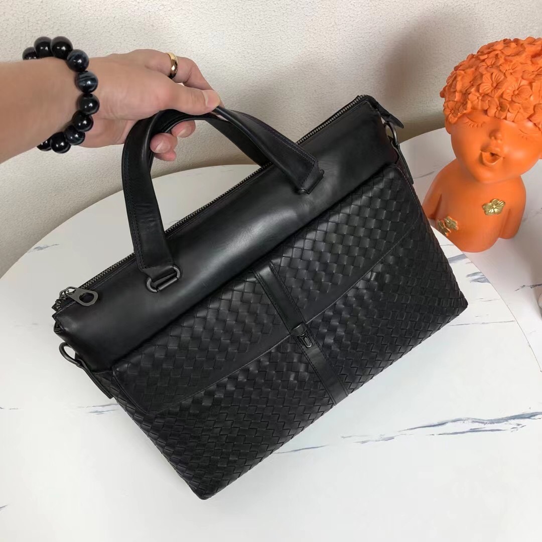 [TOP] Bottega Veneta BV Men's Briefcases - Black