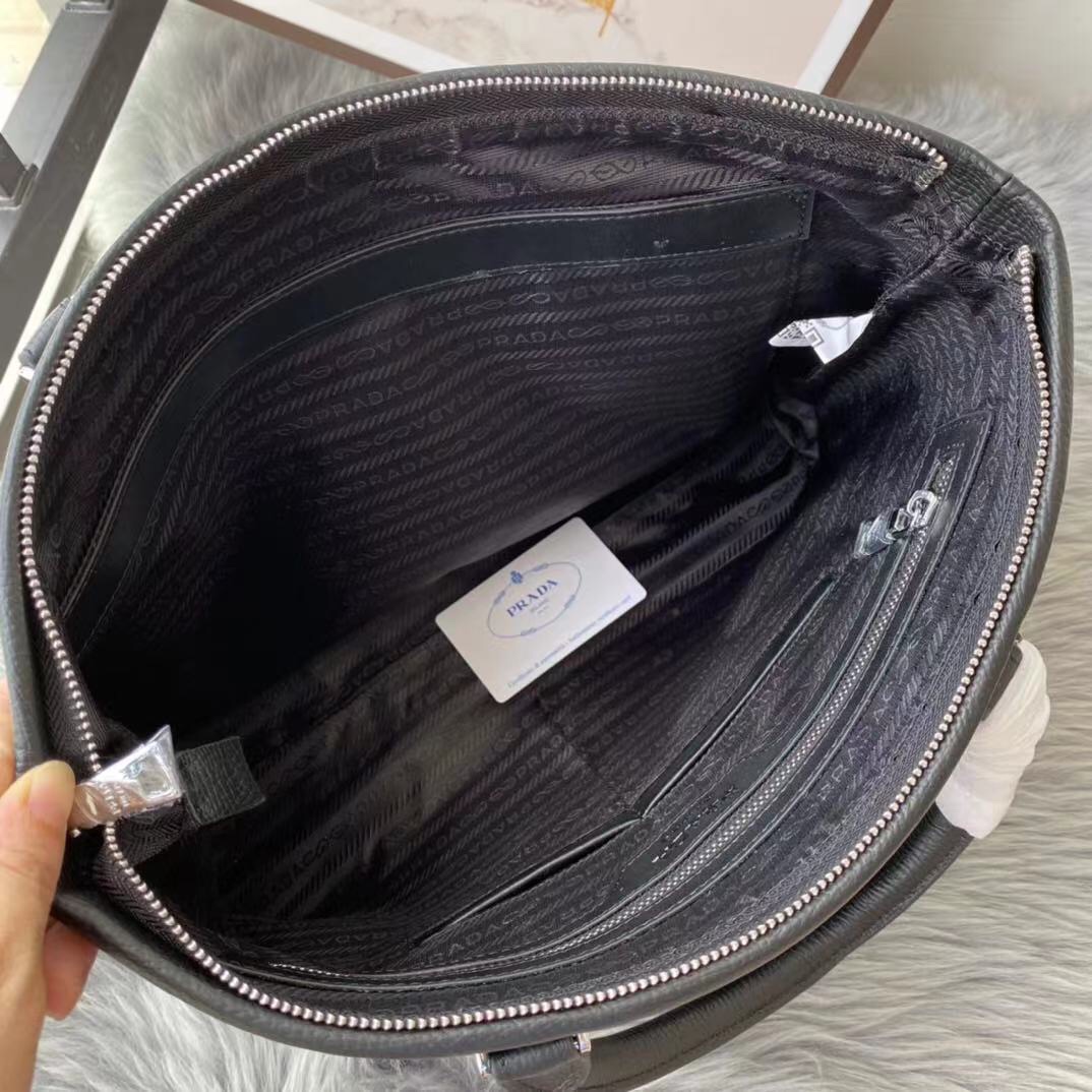 [TOP] PRADA Men's Briefcases - Black