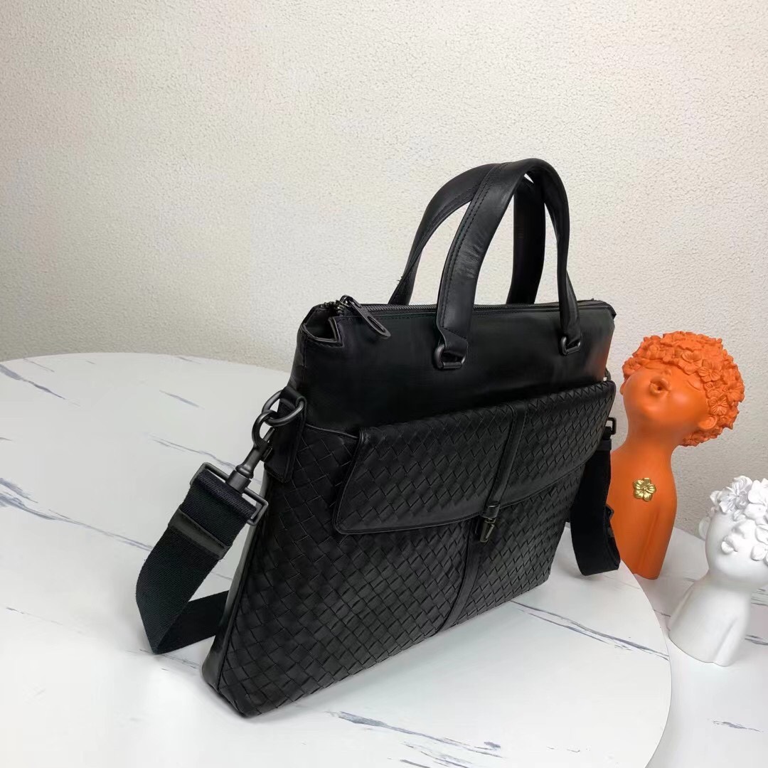 [TOP] Bottega Veneta BV Men's Briefcases - Black