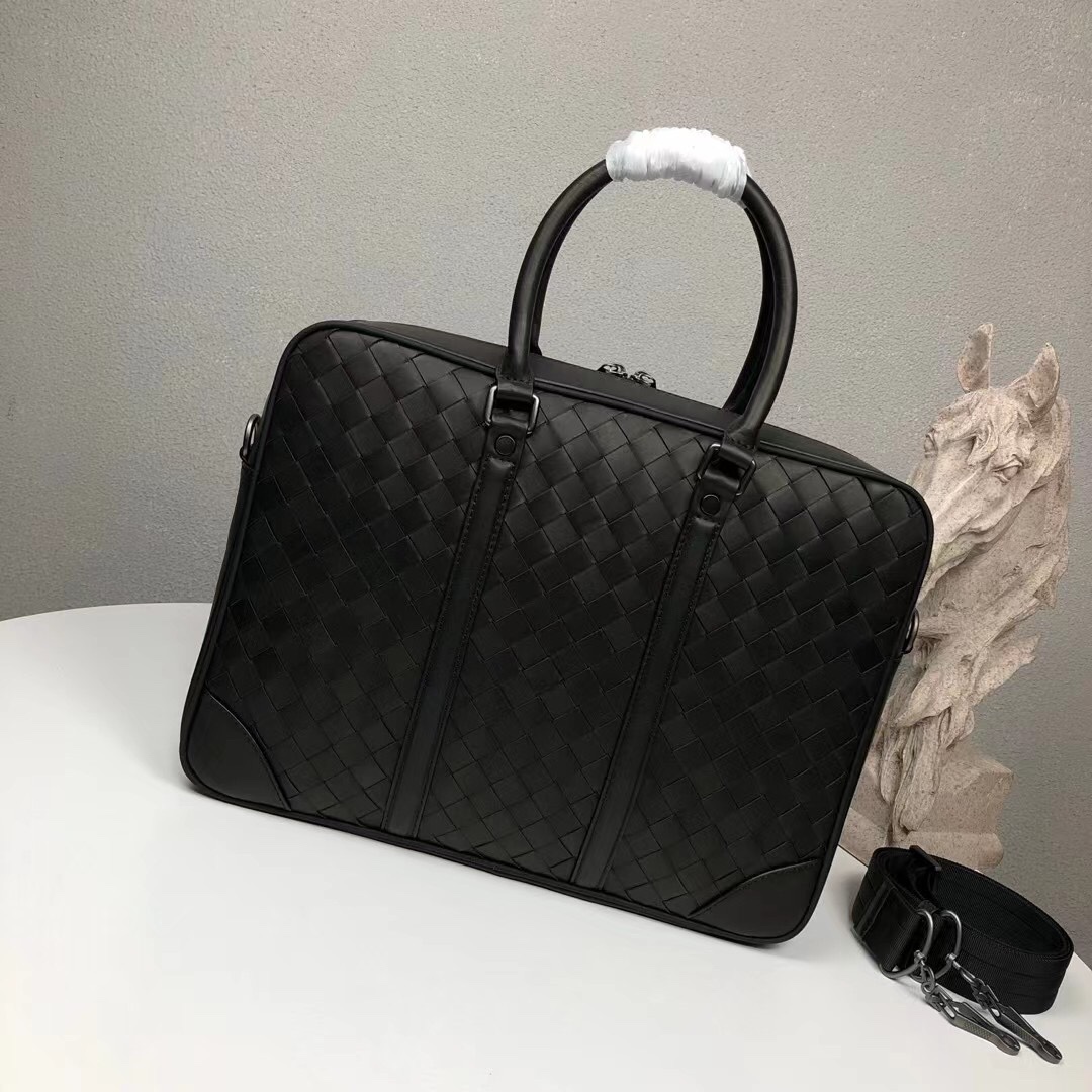 [TOP] Bottega Veneta BV Men's Briefcases - Black